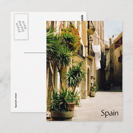 Nebenstraße Postkarte (Vorne/Hinten)