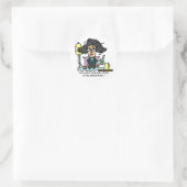 Nebenwirkungen dunkle Haare Runder Aufkleber (Tasche)