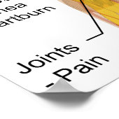 Nebenwirkungen von Nicotin auf die Organkarte des  Poster (Ecke)