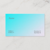 neblaue Gradientenkarte Visitenkarte (Vorderseite)