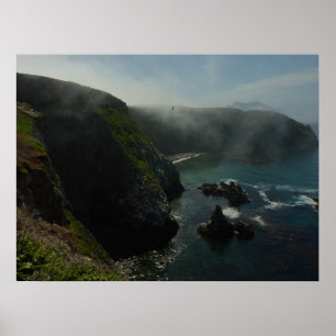 Neblige Anacapa-Insel im Channel Islands National  Poster