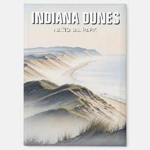 Neblige Indiana Dunes National Park Reise Magnet