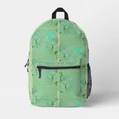 Neblige Kleeblätter Bedruckter Rucksack (Vorderseite)