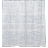 Nebliger blauer Sand Duschvorhang (Vorderseite)
