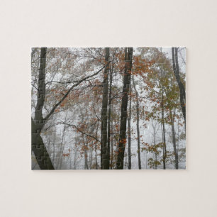 Nebliger Herbst in Pennsylvania Herbst Natur Puzzle