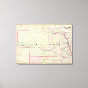 Nebraska 2 leinwanddruck