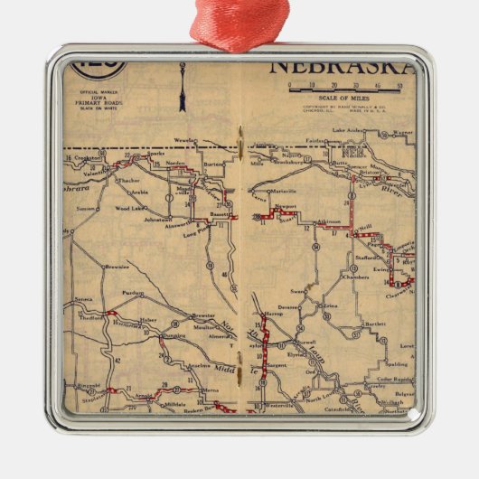 Nebraska 2 ornament aus metall (Vorne)
