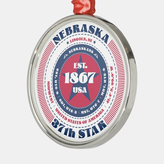 Nebraska 37. Staat Weihnachtsschmuck (Links)
