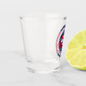 Nebraska 37. Star Patriotic Shot Glas (Links)