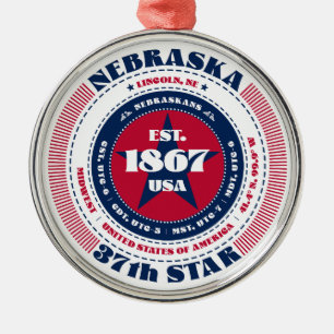 Nebraska 37. State Weihnachtsschmuck