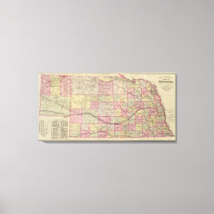 Nebraska 3 leinwanddruck