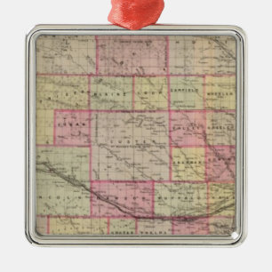 Nebraska 3 silbernes ornament