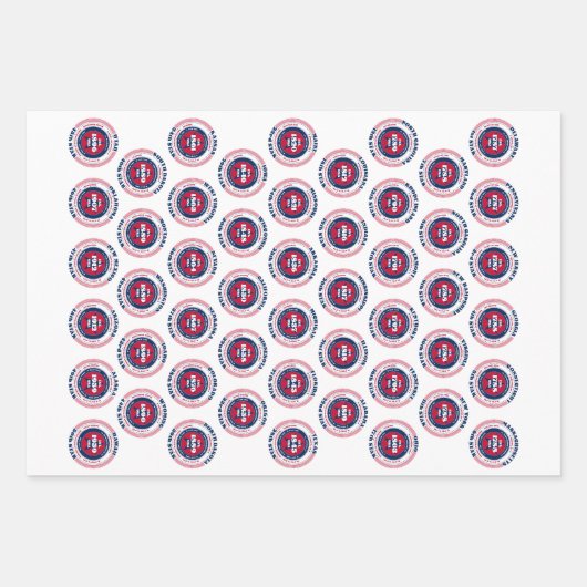 Nebraska, 50 Staaten, Liberty Bell Geschenkpapier Set (Vorderseite 2)