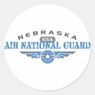 Nebraska Air National Guard Runder Aufkleber