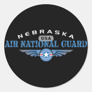 Nebraska Air National Guard Runder Aufkleber