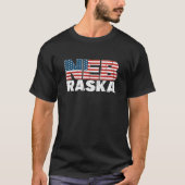 Nebraska American Flag Patriotic Mid West Nebraska T-Shirt (Vorderseite)