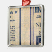 Nebraska Autobahn Ornament Aus Metall (Links)