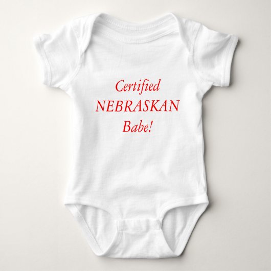Nebraska-Baby-Ausstattung Onsie Baby Strampler (Vorderseite)