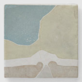 Nebraska bis Kansas Keramik Tile Steinuntersetzer (Vorderseite)