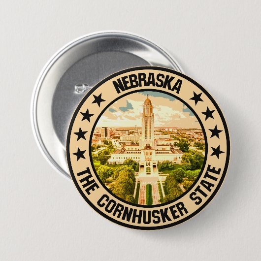 Nebraska Button (Vorne & Hinten)