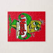 Nebraska Cartoon Corn Cob Puzzle (Horizontal)