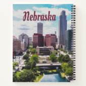 Nebraska City Skyline Omaha Notizblock (Rückseite)