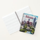Nebraska City Skyline Omaha Notizblock (Innenseite)