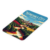 Nebraska City USA Magnet (Linke Seite)
