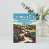 Nebraska City USA Postkarte (Stehend Vorderseite)