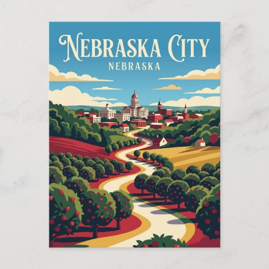 Nebraska City USA Postkarte (Vorderseite)