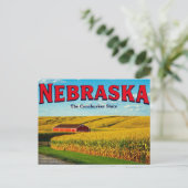 Nebraska Cornfield Postkarte (Stehend Vorderseite)