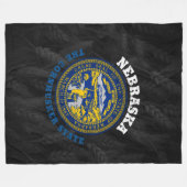 NEBRASKA CORNHUSKER STAAT FLAG FLEECEDECKE (Vorderseite (Horizontal))