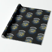 NEBRASKA CORNHUSKER STAAT FLAG GESCHENKPAPIER (Ungerollt)