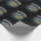 NEBRASKA CORNHUSKER STAAT FLAG GESCHENKPAPIER (Ecke)