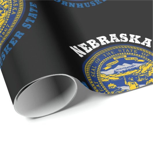NEBRASKA CORNHUSKER STAAT FLAG GESCHENKPAPIER (Rolleneckpunkt)