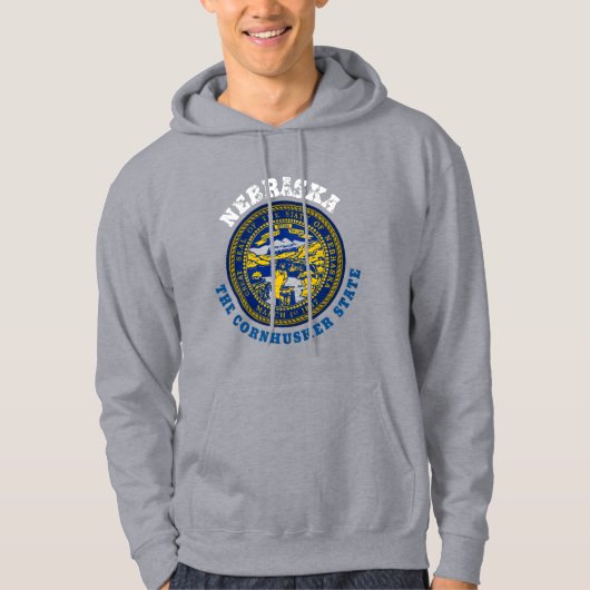 NEBRASKA CORNHUSKER STAAT FLAG HOODIE (Vorderseite)