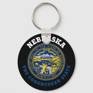 NEBRASKA CORNHUSKER STAAT FLAG SCHLÜSSELANHÄNGER