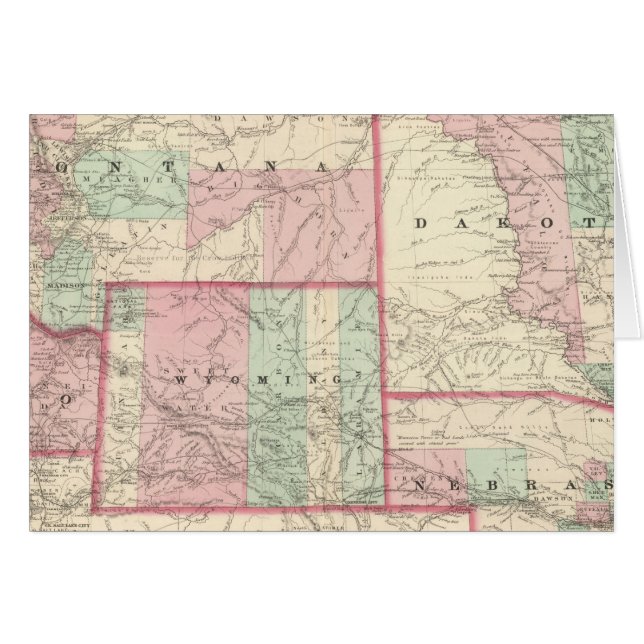 Nebraska, Dakota, Idaho, Montana und Wyoming (Vorderseite (Horizontal))