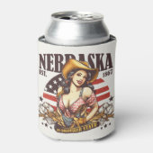 Nebraska Der Cornhusker-Staat Dosenkühler (Kanne Vorderseite)