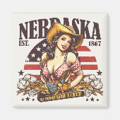 Nebraska Der Cornhusker-Staat Magnet (Vorne)
