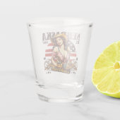 Nebraska Der Cornhusker-Staat Schnapsglas (Rückseite)