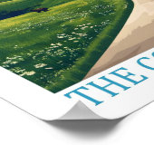 Nebraska der Cornhusker Staat USA Travel Place Poster (Ecke)