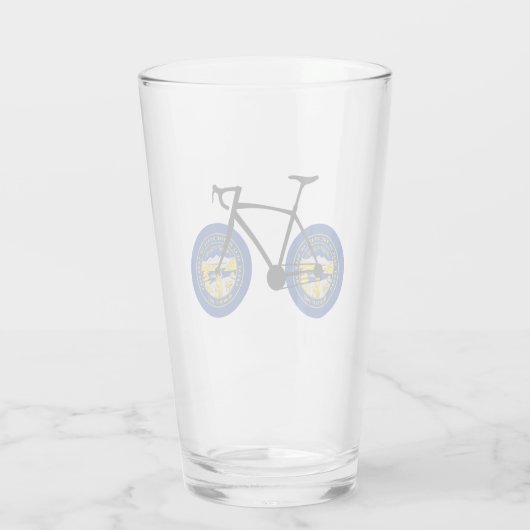 Nebraska Flag Cycling Glas (Rückseite)