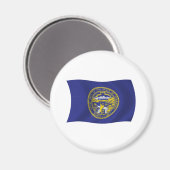 Nebraska Flag Magnet (Vorderseite/Rückseite)