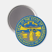 Nebraska Flag Magnet (Vorderseite/Rückseite)