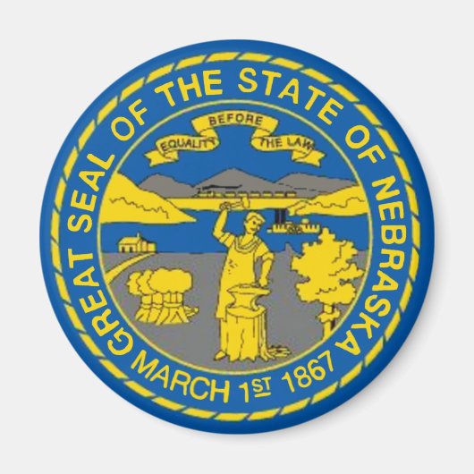 Nebraska Flag Magnet (Vorne)