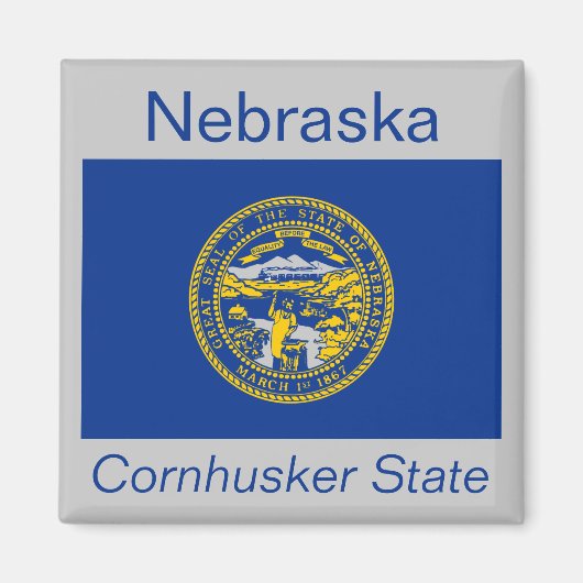 Nebraska Flag Magnet (Vorne)