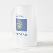 Nebraska Flag Map City Tasse (Vorderseite Links)