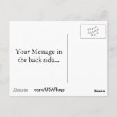 Nebraska Flag Map Postkarte (Rückseite)