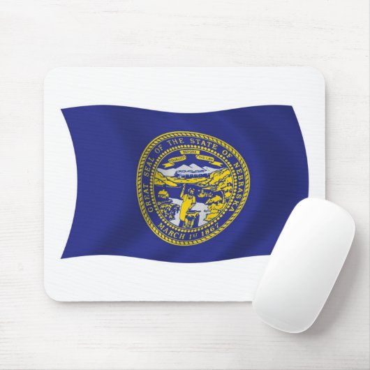Nebraska Flag Mousepad (Mit Mouse)